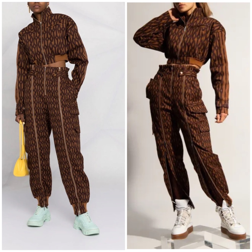 Adidas X ivy park monogram set jacket and pant